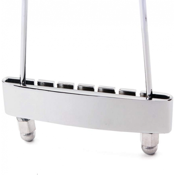 Ponte trapezio per chitarra a 6 corde per chitarra Jazz Archtop, ricambio – cromato
