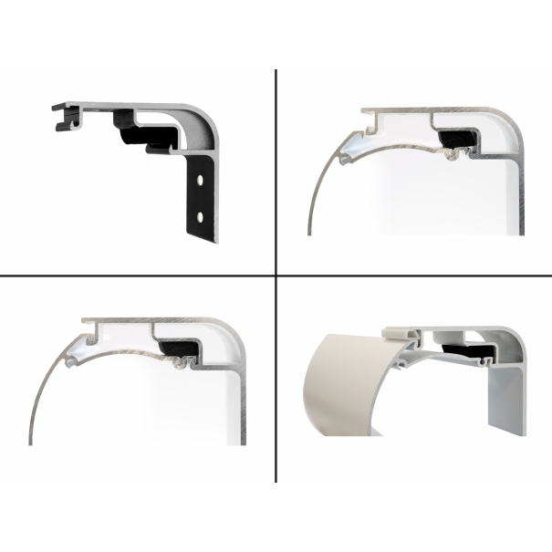 Schermo proiezione "Power-Max" motorizzato, con telo "White" bianco ottico classico 300x225cm 148" 4:3