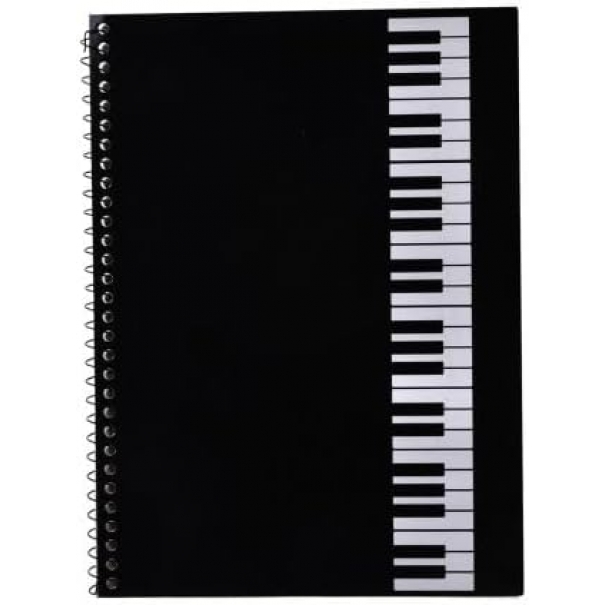 Quaderno Pentagrammato A Spirale 50 Pagine Foglio Musicale Portatile 26 X 19 Cm