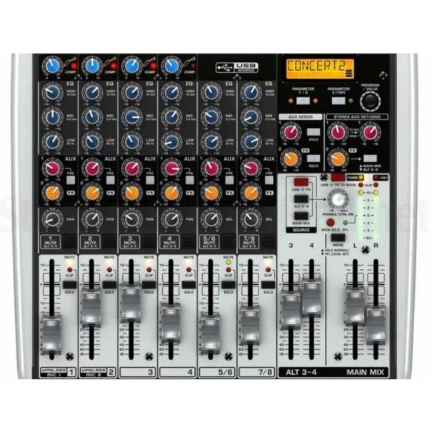 Xenyx QX1204 USB MIXER USB 12-INPUT, 2/2 BUS, PROCESSORE EFFETTI, WIRELESS READY