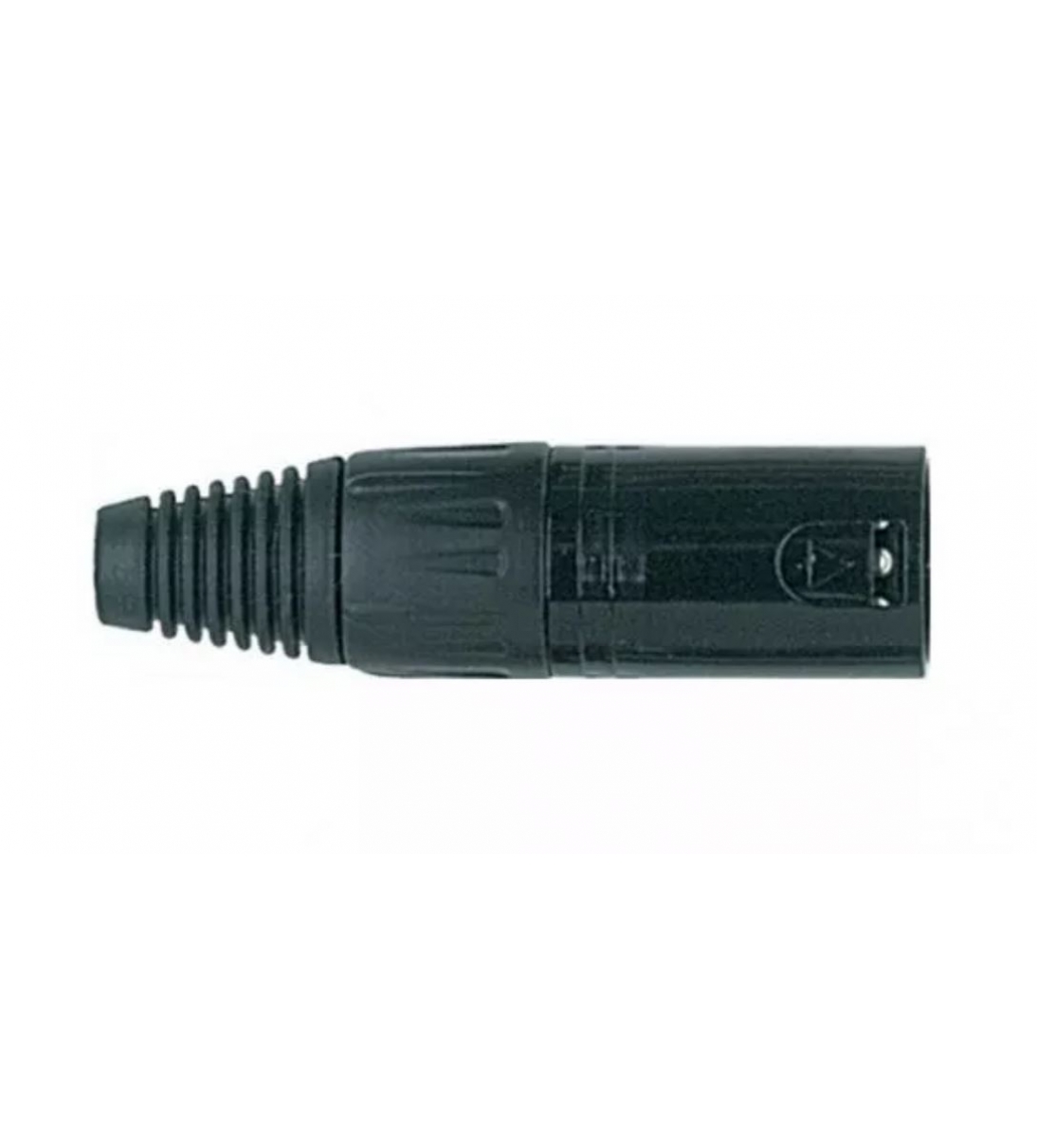 XLR3MVBK CONNETTORE XLR 3 POLI MASCHIO NERO  [38811]
