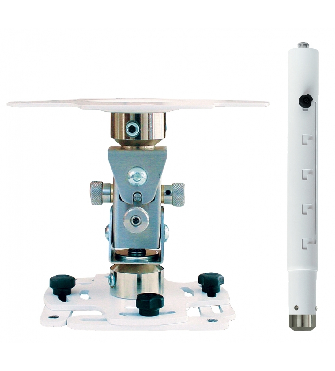 Supporto professionale per videoproiettore "Arakno-mini" con regolazione micrometrica 198/263cm (bianco)