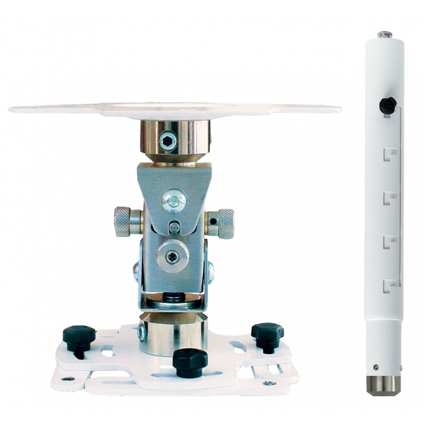 Supporto professionale per videoproiettore "Arakno-mini" con regolazione micrometrica 198/263cm (bianco)
