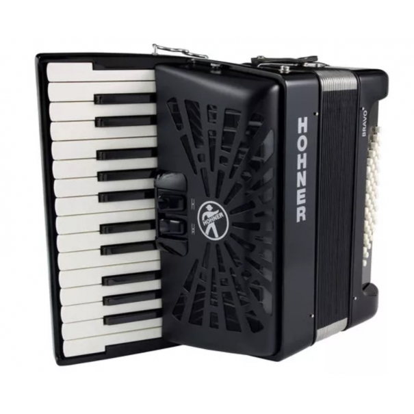 Bravo II 48 Black Silentkey  FISARMONICA 26 TASTI, 48 BASSI NERA