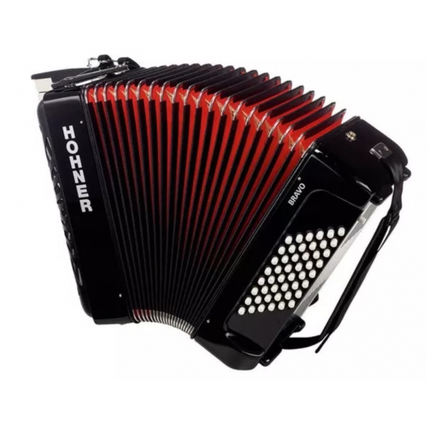 Bravo II 48 Black Silentkey  FISARMONICA 26 TASTI, 48 BASSI NERA