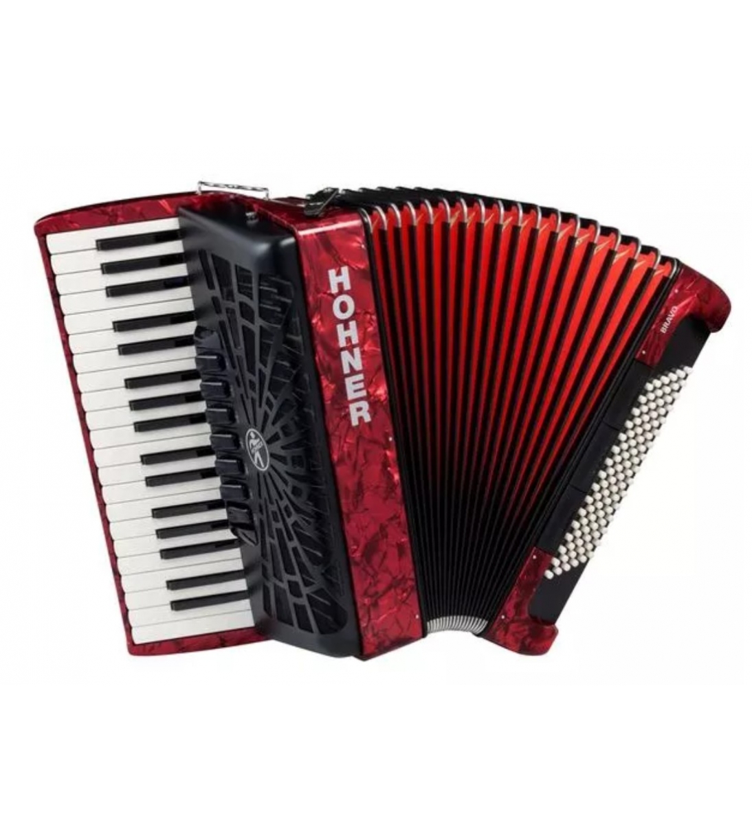 Bravo III 96 Red Silentkey Fisarmonica 96 bassi Rossa
