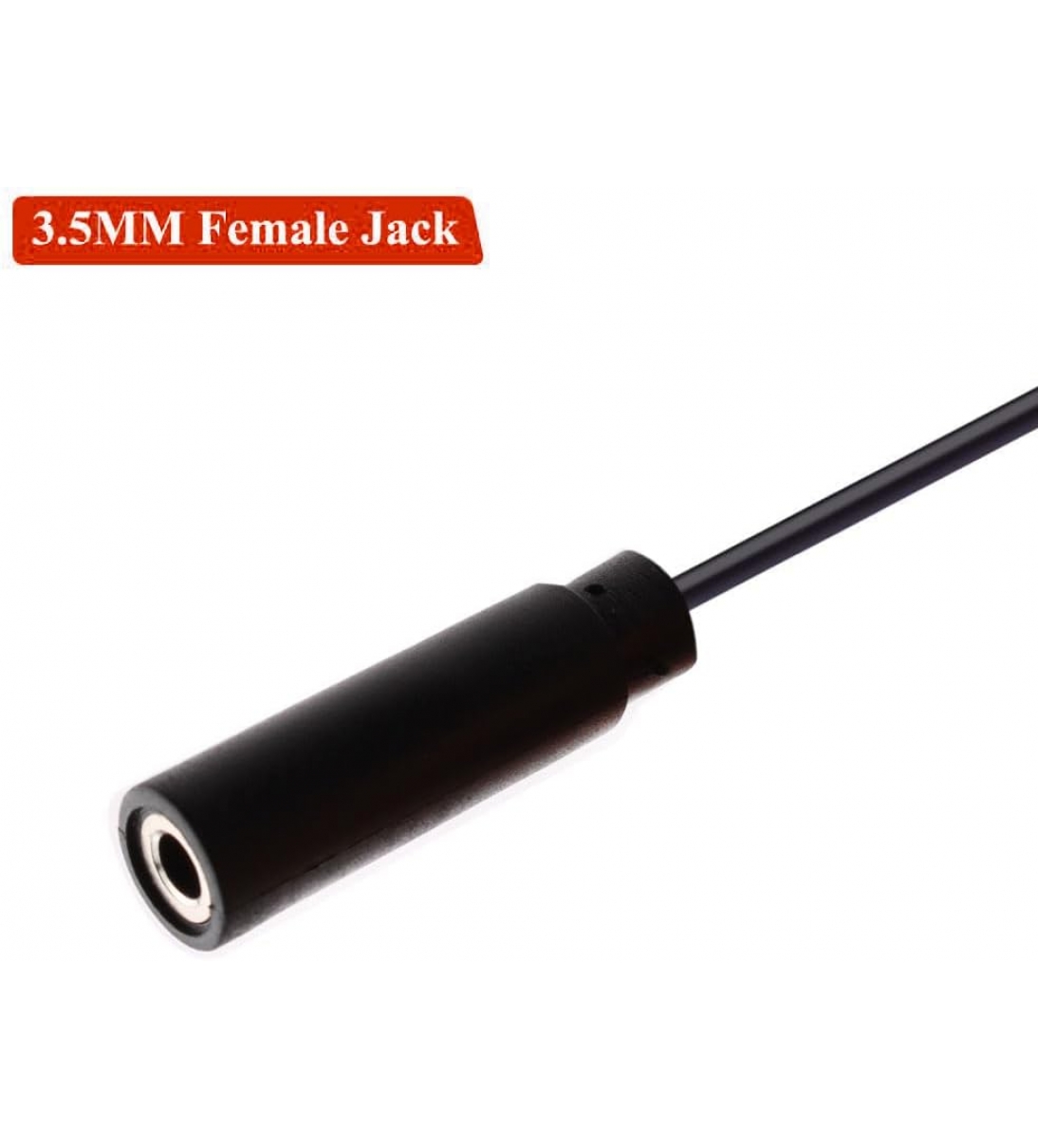 Connettore Jack Femmina 3.5mm, Connettori 3,5 A Saldare, Audio 3,5mm, TS 2 Poli Mono Per Riparare Cavi Audio Per Cuffie (30 cm)