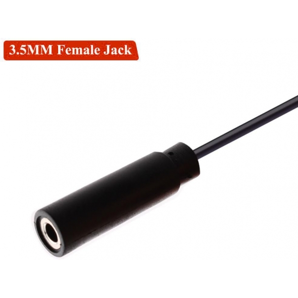 Connettore Jack Femmina 3.5mm, Connettori 3,5 A Saldare, Audio 3,5mm, TS 2 Poli Mono Per Riparare Cavi Audio Per Cuffie (30 cm)
