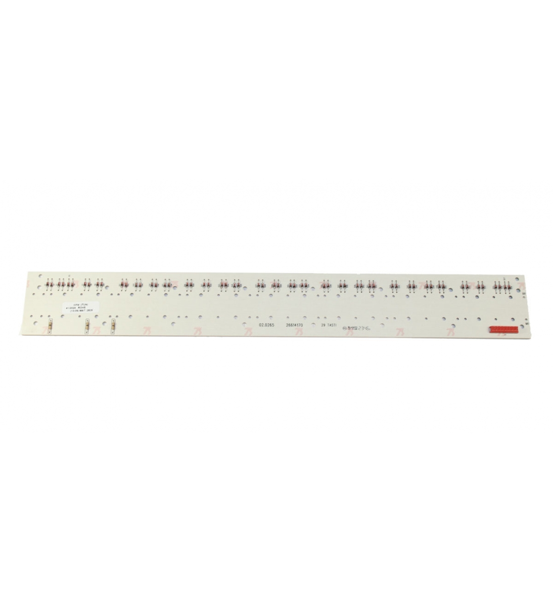 Scheda contatti, 29 note (acuti), per Nord Lead 1