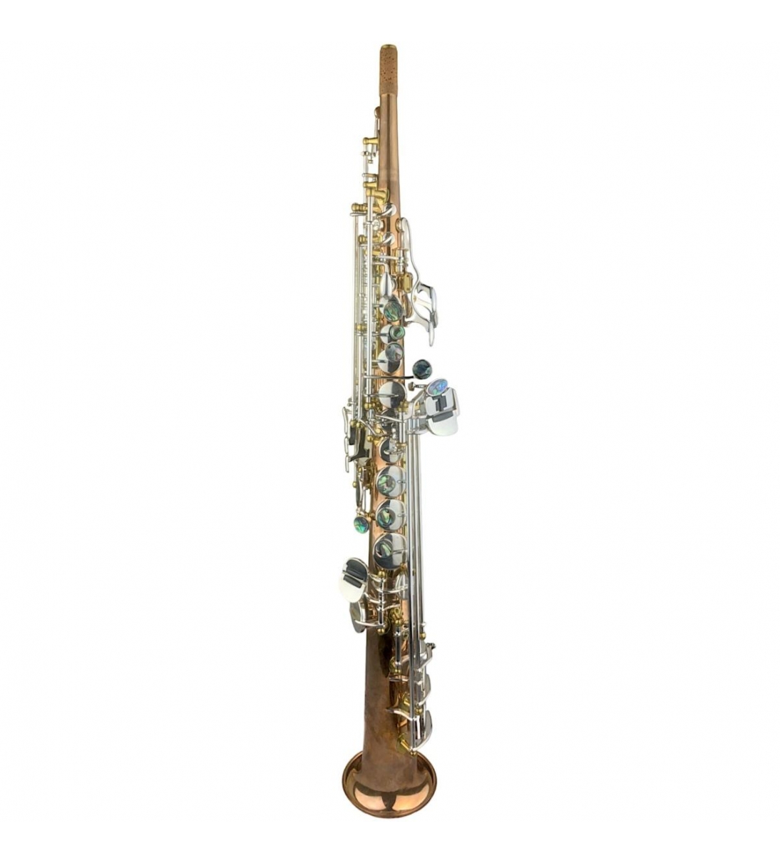 GV S1 SAX SOPRANO dritto fusto Fosforo/Bronzo RAW chiavi argentate