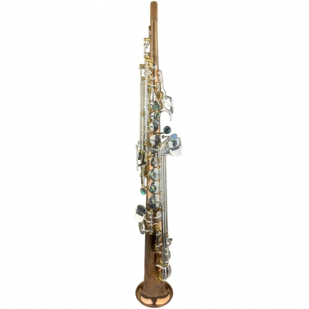 GV S1 SAX SOPRANO dritto fusto Fosforo/Bronzo RAW chiavi argentate
