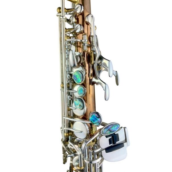 GV S1 SAX SOPRANO dritto fusto Fosforo/Bronzo RAW chiavi argentate