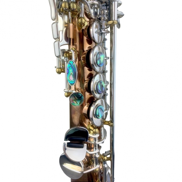 GV S1 SAX SOPRANO dritto fusto Fosforo/Bronzo RAW chiavi argentate