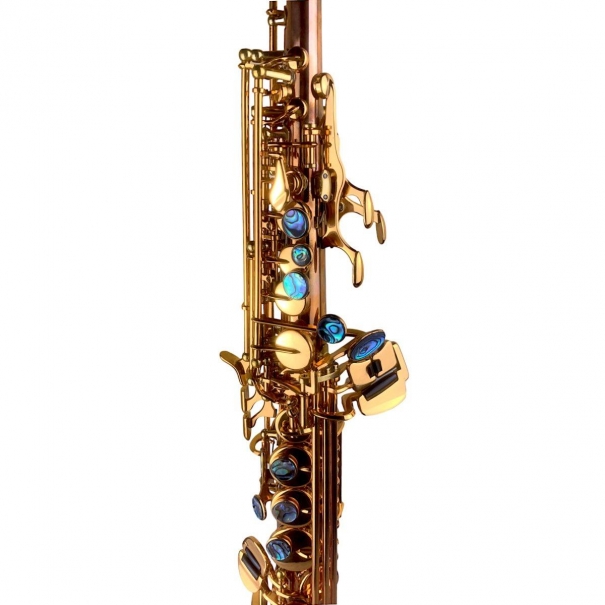 GV S2 SAX SOPRANO dritto fusto Fosforo/Bronzo raw chiavi laccate - BBRASS