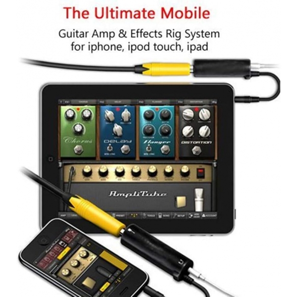 Collegamento convertitore adattatore interfaccia effetti chitarra per iPhone,iPod touch
