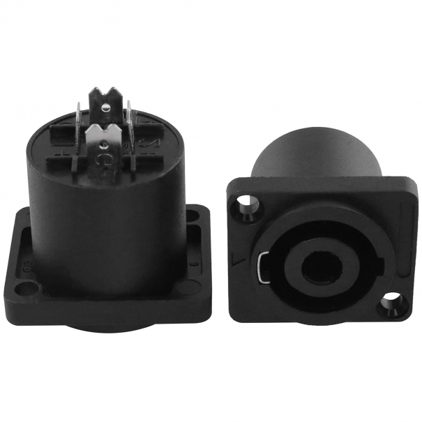 Connettore presa per montaggio a pannello speakon a 4 poli