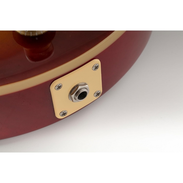 Piastra del Jack Quadrato Jackplate per Chitarra USA Les Paul Epiphone,Crema