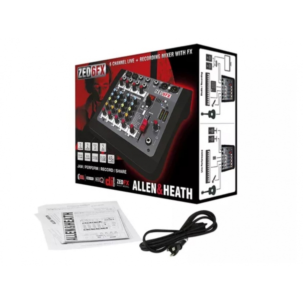 ZED-6FX MIXER ANALOGICO 6 INPUT CON EFFETTI ZED-6FX