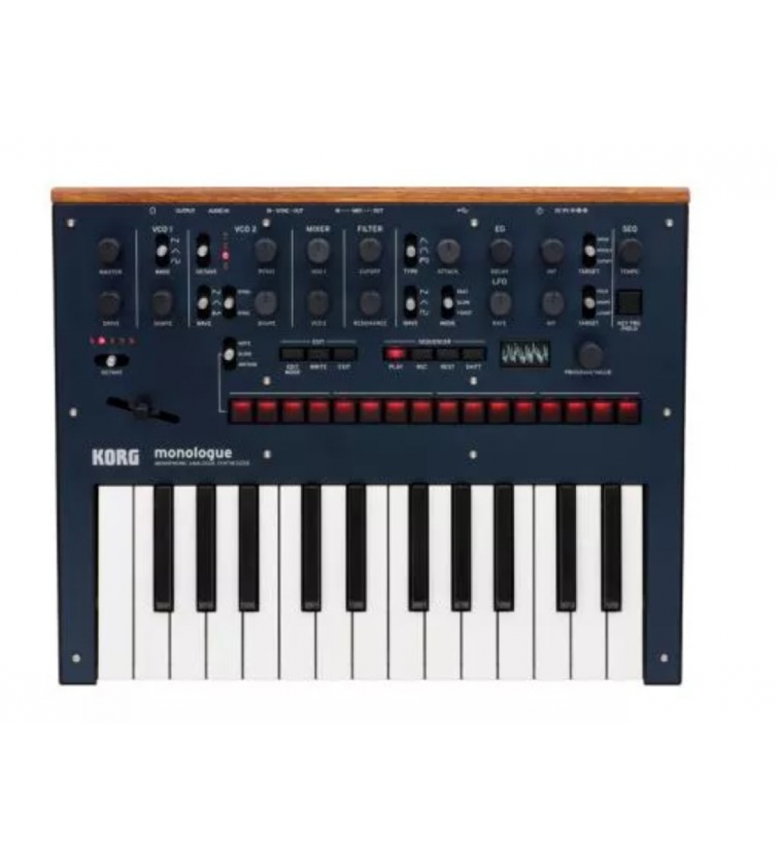 Monologue Blue Sintetizzatore Analogico Microfonico 25 Tasti Blu