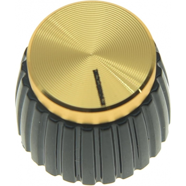 Manopole per amplificatore di chitarra, con incastro push-on, colore: nero 