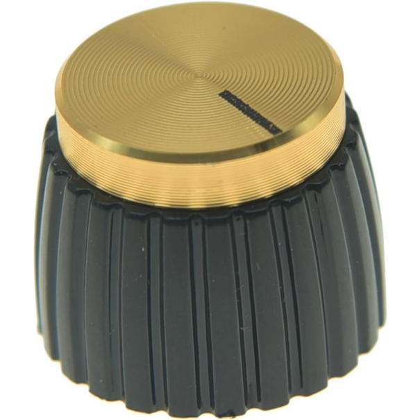 Manopole per amplificatore di chitarra, con incastro push-on, colore: nero 
