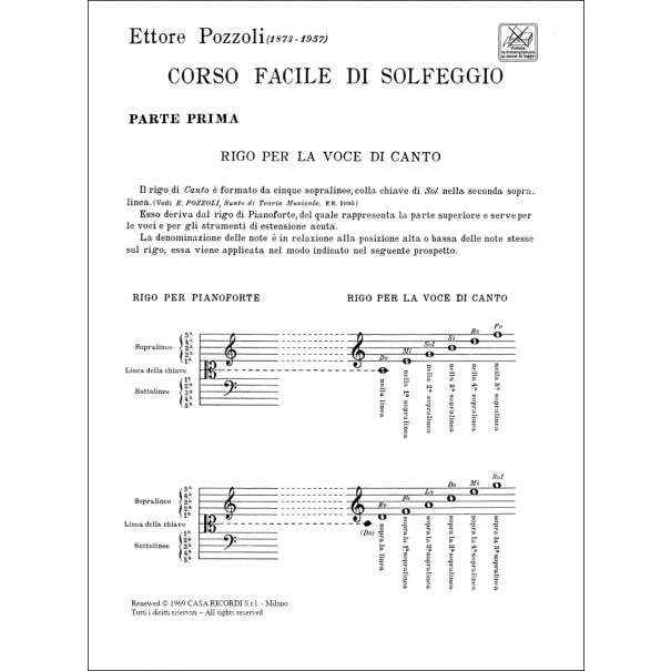 Solfeggi parlati e cantati - I Corso [ER1151]