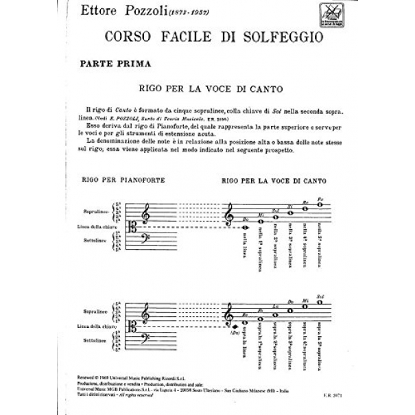 Solfeggi parlati e cantati - I Corso [ER1151]