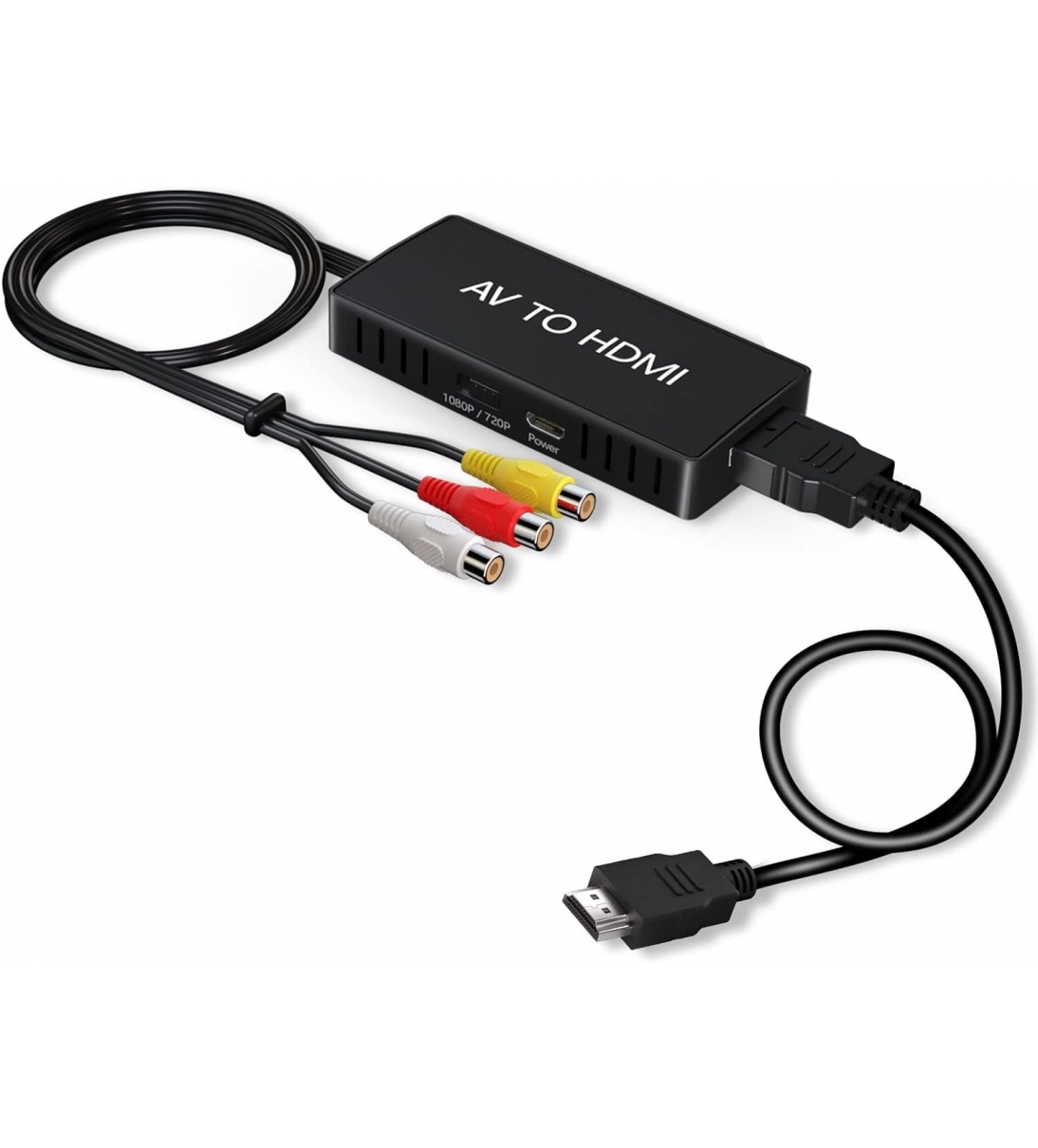 Adattatore da RCA a HDMI, da AV a HDMI, convertitore audio video 1080P composito CVBS con cavo HDMI [B006WB059]
