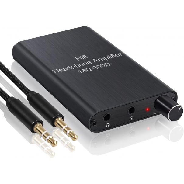 Amplificatore per Cuffie con Resistenza 16-300Ω, SNR≥120dB e THD+N 0.0003%, Filtra Pienamente il Rumore al Fine di Godere Ottima Qualità Audio