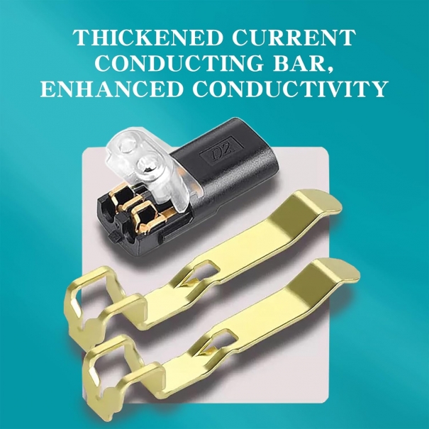 Connettori Elettrici Rapidi 12V, 2 Pin, Impermeabili, Connettore Elettrico per Cavi AWG 18-22