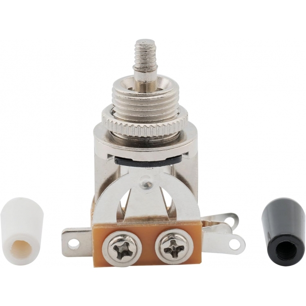 Selettore Pickup 3 Posizioni per Chitarra Elettrica Epiphone Les Paul,Cromato Pomello Bianco