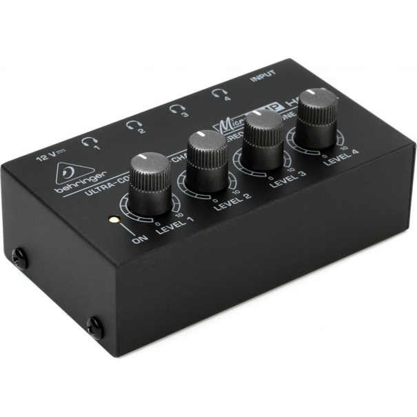 MICROAMP HA400 Ultra-Compact 4-Channel Stereo Headphone Amplifier
