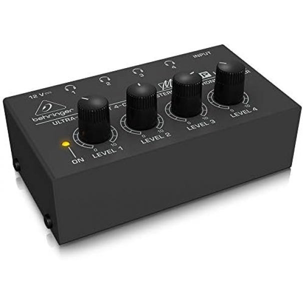 MICROAMP HA400 Ultra-Compact 4-Channel Stereo Headphone Amplifier