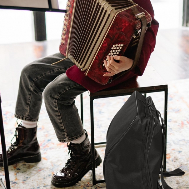 Custodia per Fisarmonica a 8 Bassi in Tessuto Oxford 16 Pollici Con Tracolla Regolabile