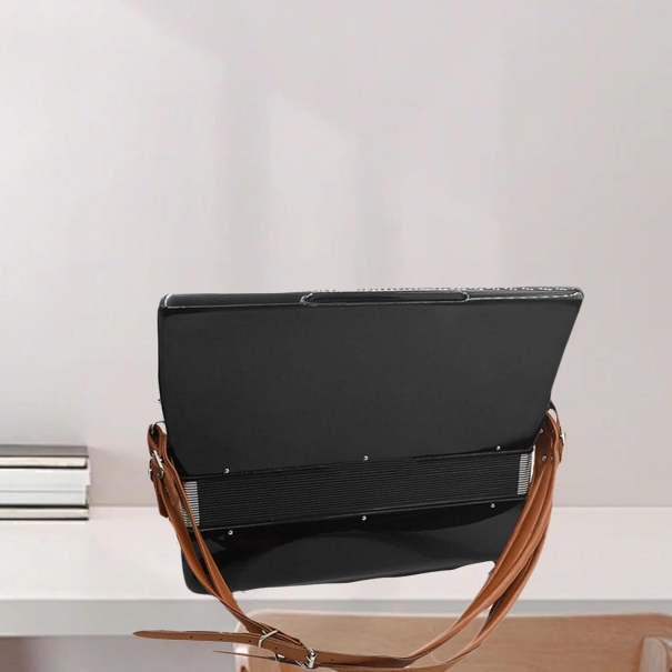 Tracolla per Fisarmonica 83-110cm, per Fisarmonica 16-120 Bassi (Caffè)