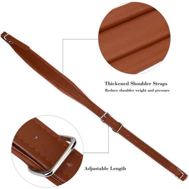 Tracolla per Fisarmonica 83-110cm, per Fisarmonica 16-120 Bassi (Caffè)