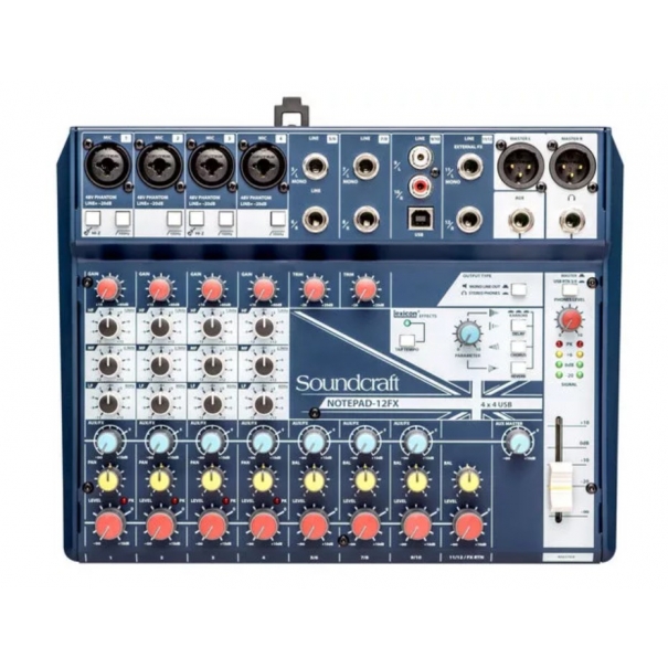 Notepad 12FX MIXER ANALOGICO USB 12 CANALI, 4 MIC INPUT