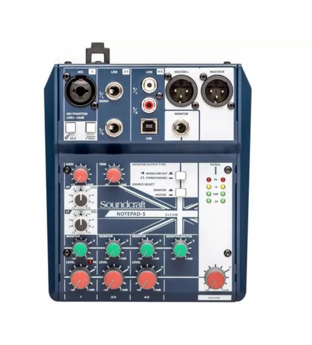 Notepad 5 MIXER ANALOGICO USB 5 CANALI CON PREAMPLIFICATORE MICROFONICO