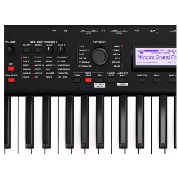 Kross 2 61 Super Matte Black Sintetizzatore Workstation 61 tasti Kross