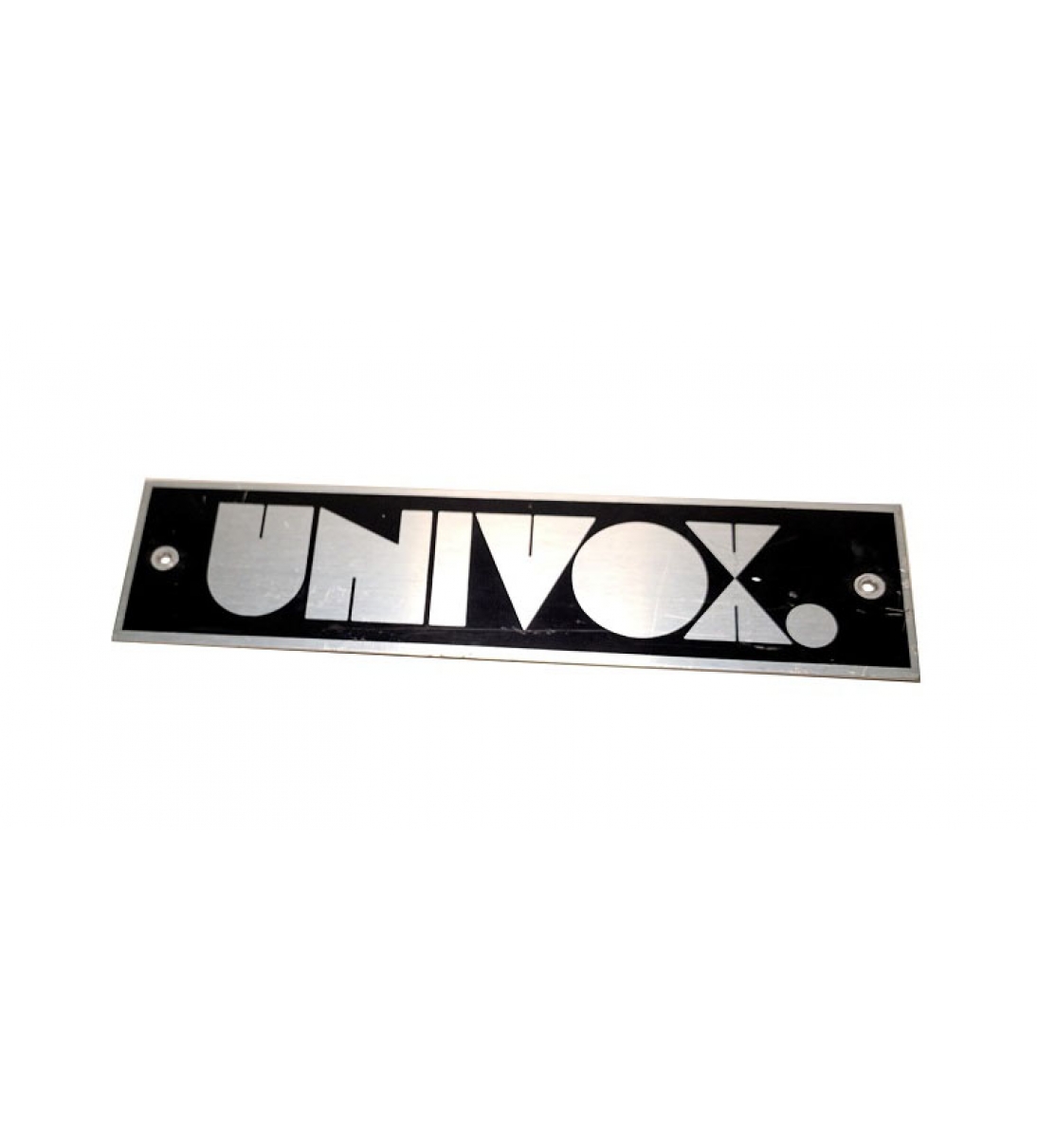 Targhetta con logo Univox