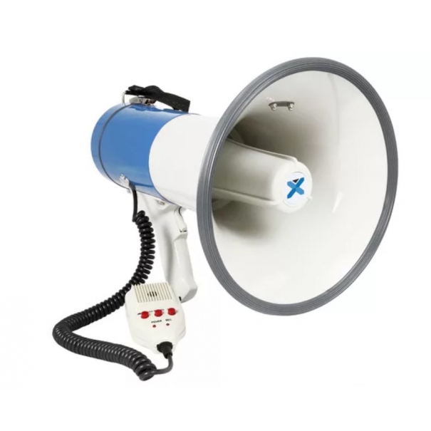 Megafono Usb/Sd Con Microfono Removibile 60W Potente Megafono Con Amplificatore Da 60W Incorporato