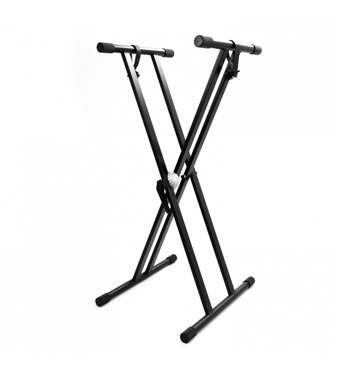 Supporto per tastiera doppio telaio con Sistema Crocodile a leva (max 50 Kg statici)