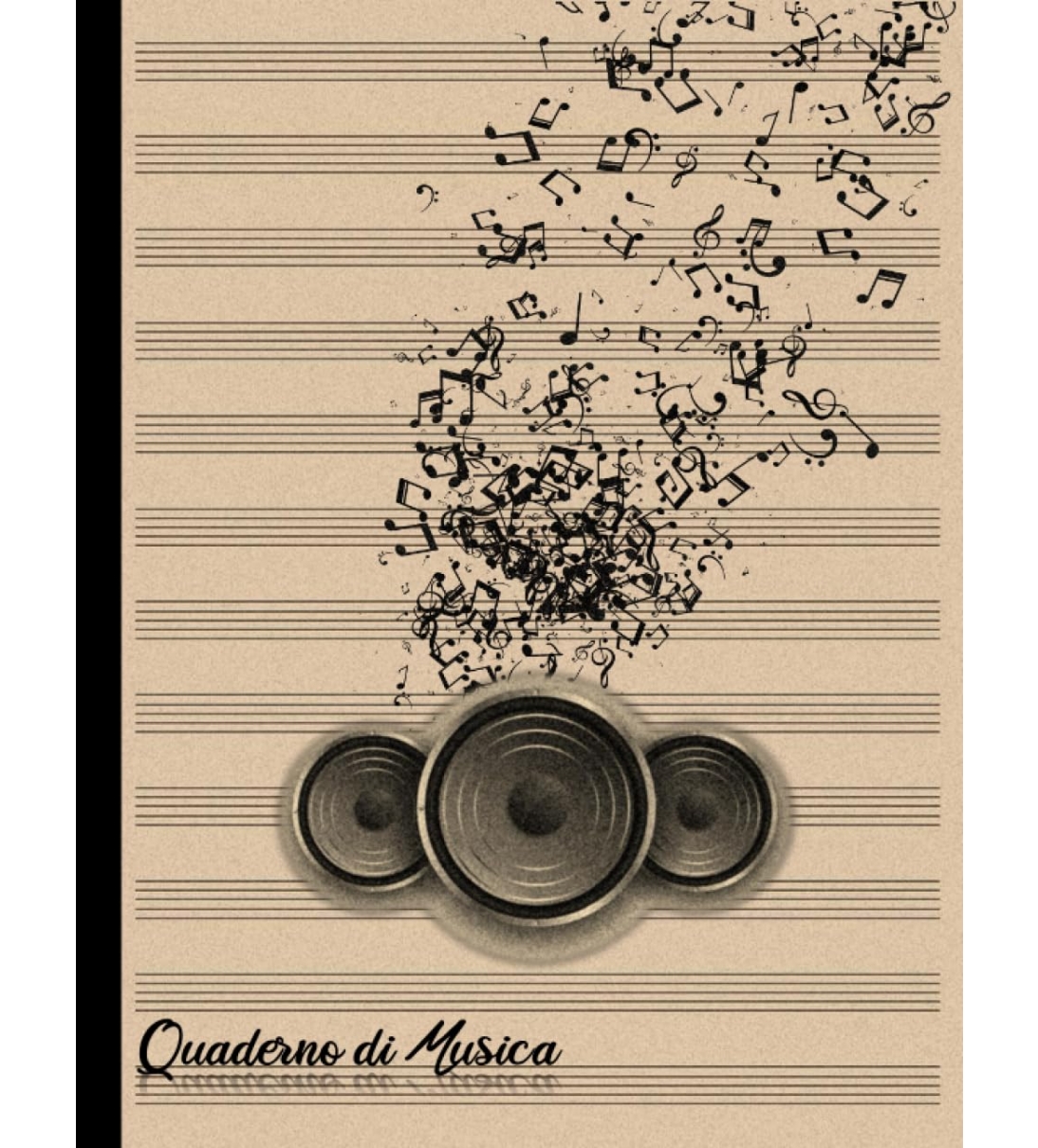 Quaderno di Musica: Quaderno Pentagrammato con 100 Pagine 12 Righi