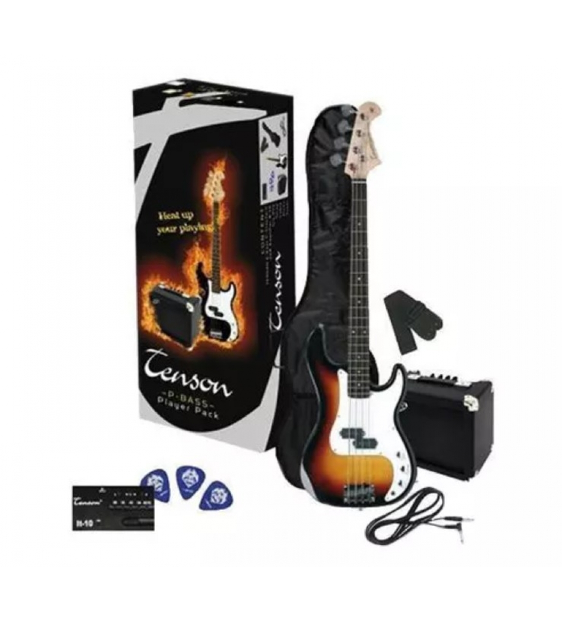 VGS Electric Bass Start kit Nero o Sunburst