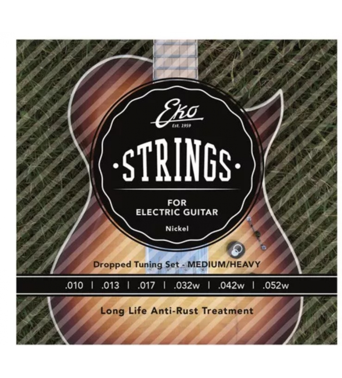 EKO Electric Guitar Strings 10-52 Light Top Heavy Bottom