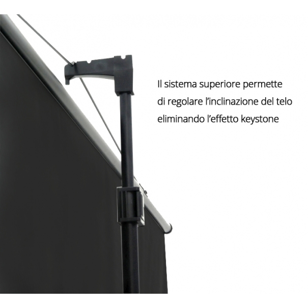 Schermo proiezione "Light" su treppiede 180x180cm