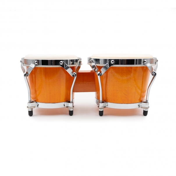 Bongo in Legno - Misure Pelli 6.7" & 7.5" (Natural)