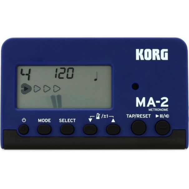 MA-2 LCD Metronomo Digitale Compatto, Blue/Nero