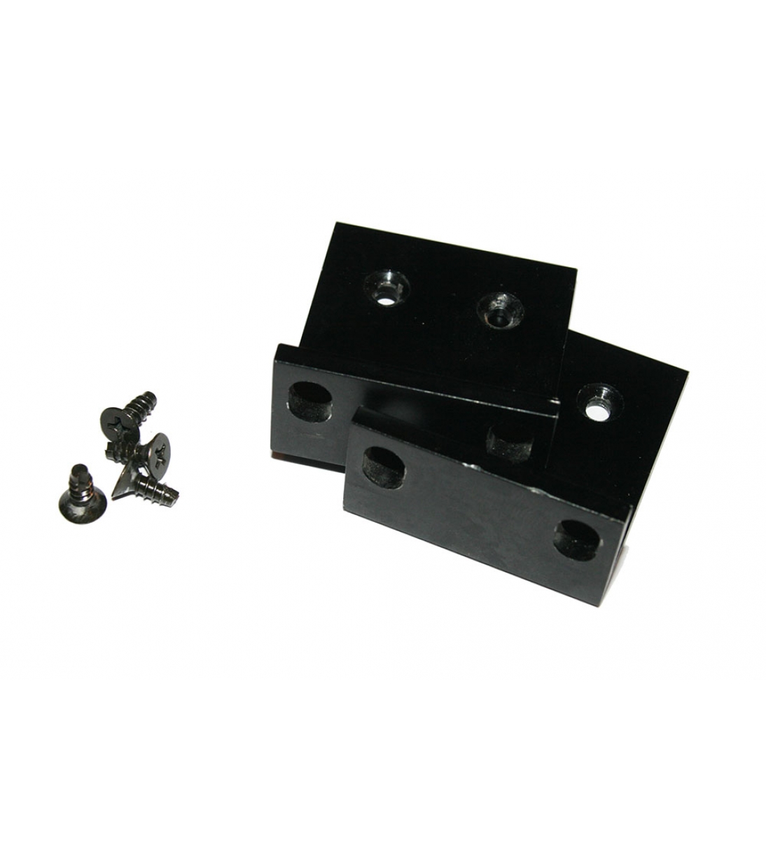 Staffe di montaggio in alluminio, 2 pezzi con viti, per unità rack Korg 1U