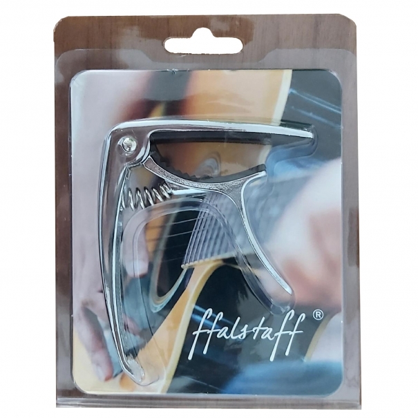 Capotasto Mobile per Chitarra Acustica/Elettrica (Argentato)